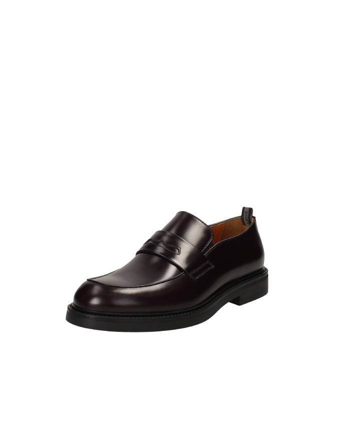 Rossi 1280 Mocassino classico college in pelle spazzolata Bordeaux Rossi 1280 Mocassino classico college in pelle spazzolata Bordeaux