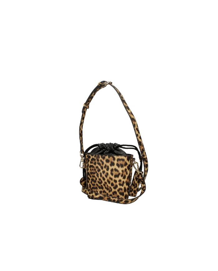 Ermanno Scervino 12401895 Borsa mini secchiello in ecopelle stampata Leopardo Ermanno Scervino 12401895 Borsa mini secchiello in ecopelle stampata Leopardo