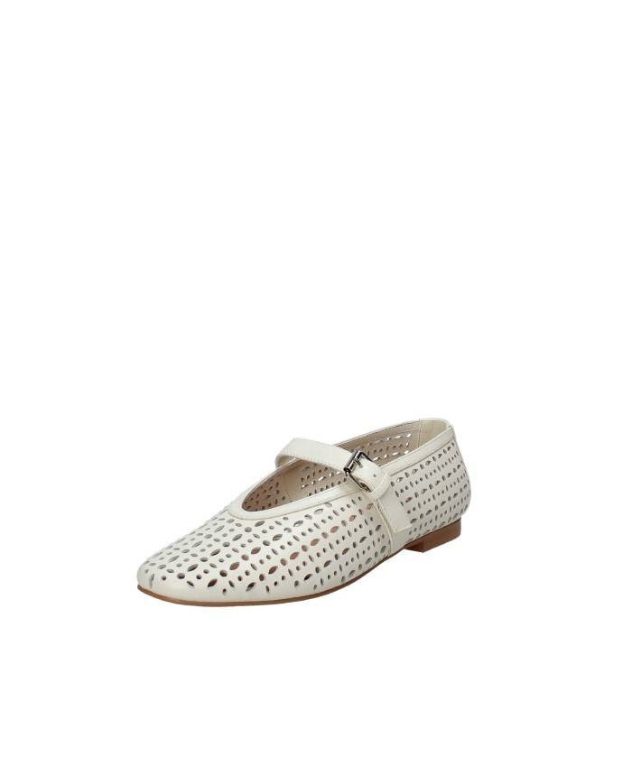 Bibi Lou 604z28vk Ballerina in pelle traforata Off White Bibi Lou 604z28vk Ballerina in pelle traforata Off White