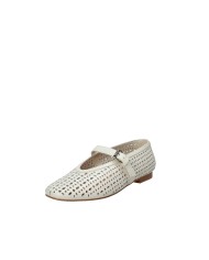 Bibi Lou 604z28vk Ballerina in pelle traforata Off White