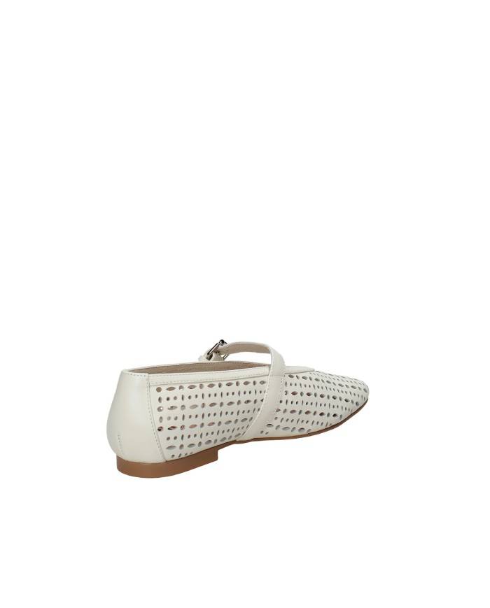 Bibi Lou 604z28vk Ballerina in pelle traforata Off White
