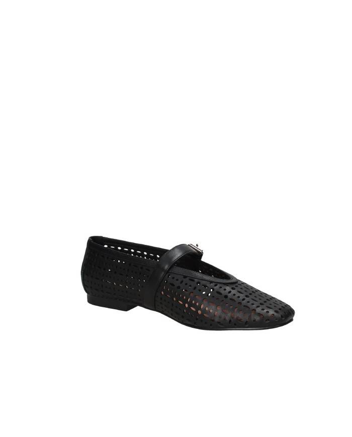 Bibi Lou 604z28vk Ballerina in pelle traforata Nero Bibi Lou 604z28vk Ballerina in pelle traforata Nero