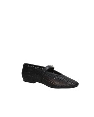 Bibi Lou 604z28vk Ballerina in pelle traforata Nero