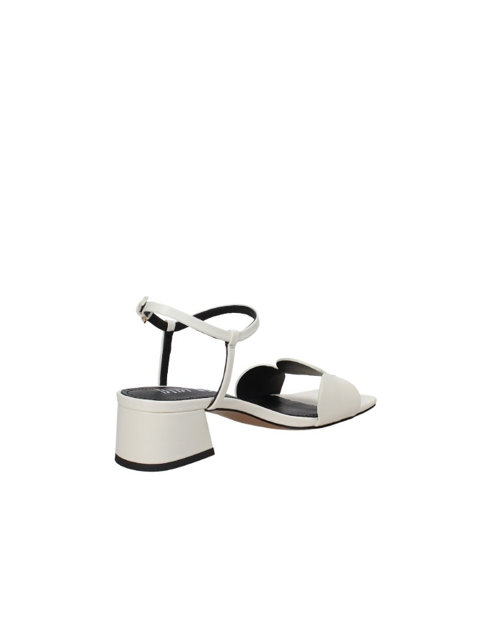 Bibi Lou 623z10vk Sandalo alto in pelle Off White