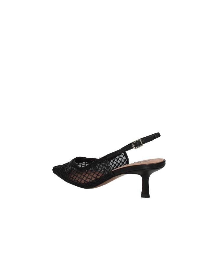 Bibi Lou 627z78vk Décolleté slingback in pelle e rete Nero