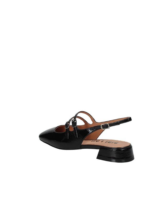 Bibi Lou 678z21vk Mary Jane slingback in vernice con due cinturini Nero