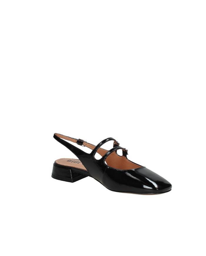 Bibi Lou 678z21vk Mary Jane slingback in vernice con due cinturini Nero