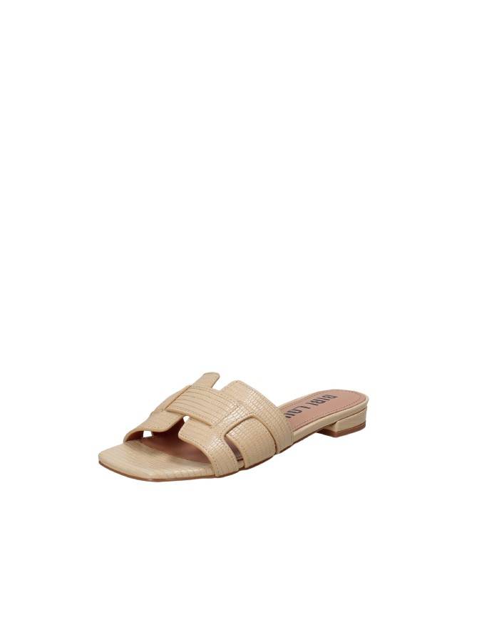 Bibi Lou 760z46vk Ciabattina bassa in pelle stampata Beige Bibi Lou 760z46vk Ciabattina bassa in pelle stampata Beige
