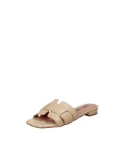 Bibi Lou 760z46vk Ciabattina bassa in pelle stampata Beige