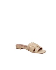 Bibi Lou 760z46vk Ciabattina bassa in pelle stampata Beige