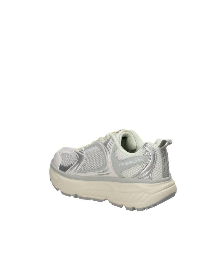 Fessura Trail DVL Sneakers in mesh nylon e pelle Bianco e Argento