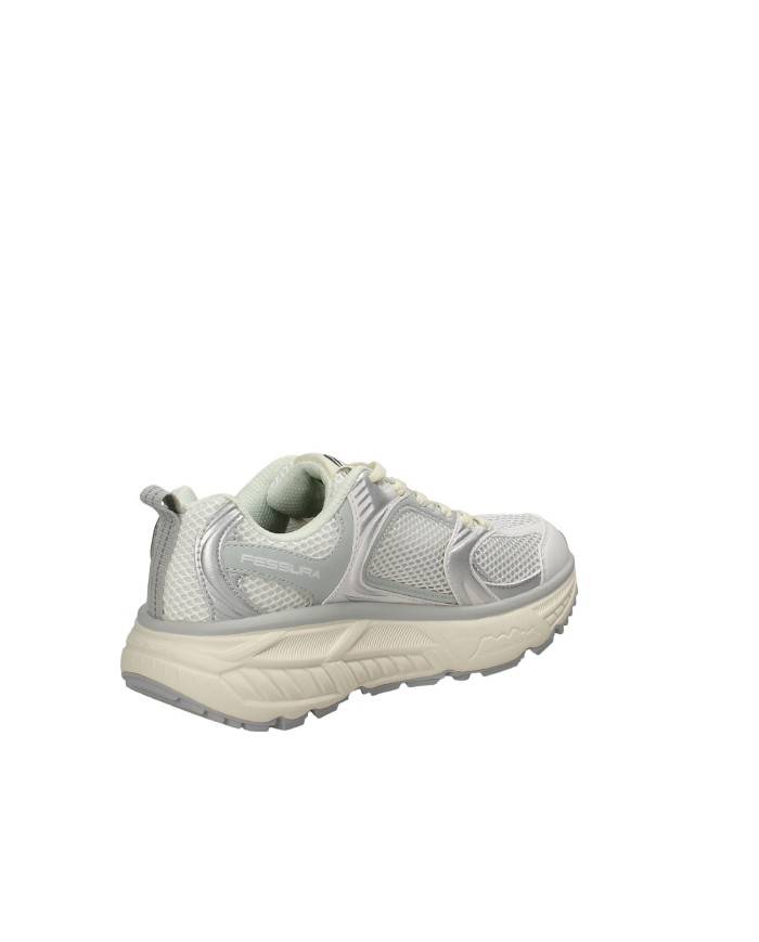 Fessura Trail DVL Sneakers in mesh nylon e pelle Bianco e Argento