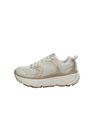 Fessura Trail DVL Sneakers in mesh nylon e pelle Beige e Bronzo
