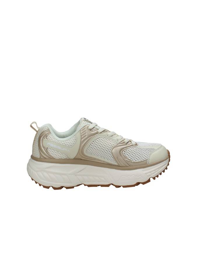 Fessura Trail DVL Sneakers in mesh nylon e pelle Beige e Bronzo