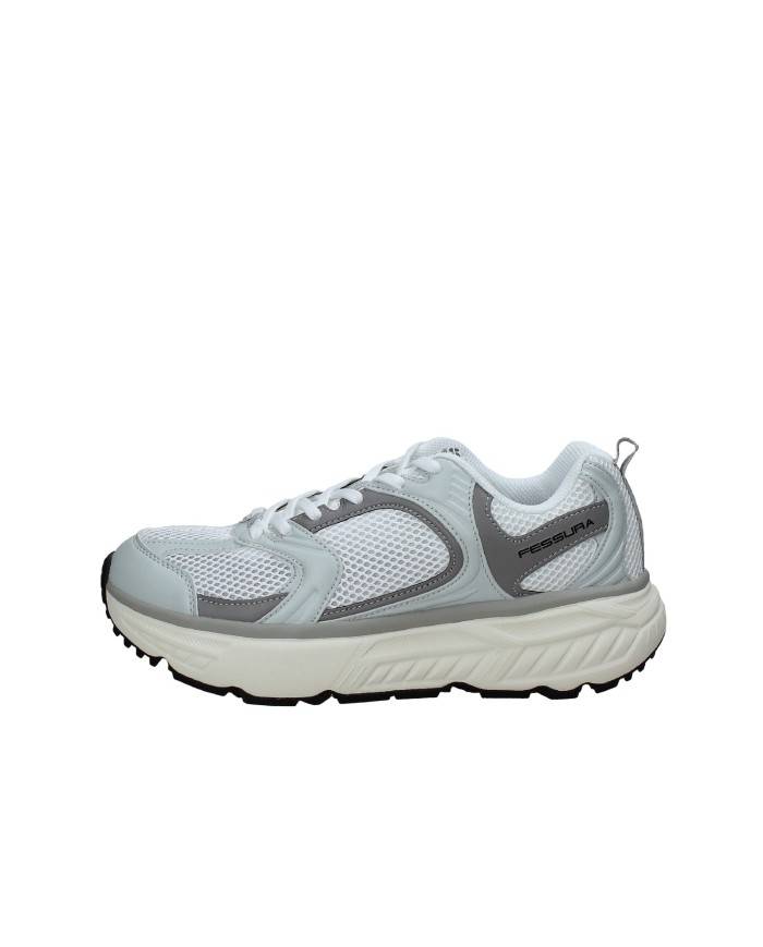 Fessura Trail DVL Sneakers in mesh nylon e pelle Bianco e Grigio Fessura Trail DVL Sneakers in mesh nylon e pelle Bianco e Grigio
