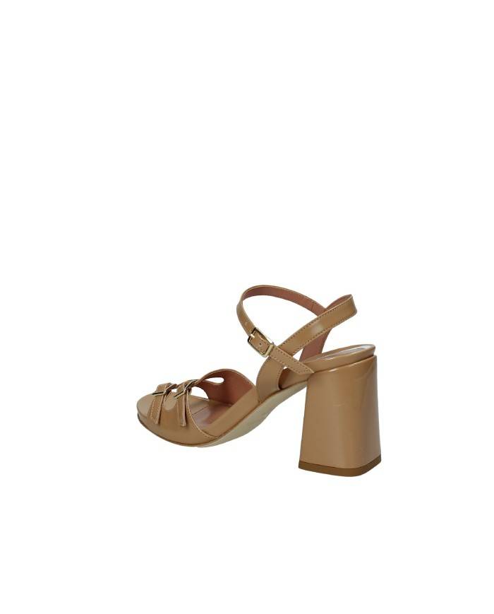 Bruglia Milano 9224 Sandalo alto in vernice Cammello