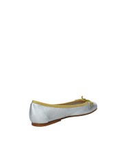 Il Borgo Firenze 714 Ballerina classica con fiocco in laminato Argento