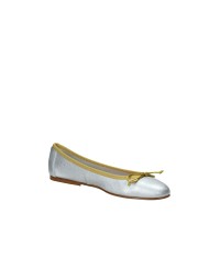 Il Borgo Firenze 714 Ballerina classica con fiocco in laminato Argento