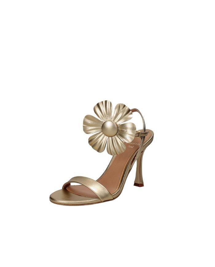 Chantal 2595 Sandalo a stiletto con fiore Bronzo Chantal 2595 Sandalo a stiletto con fiore Bronzo