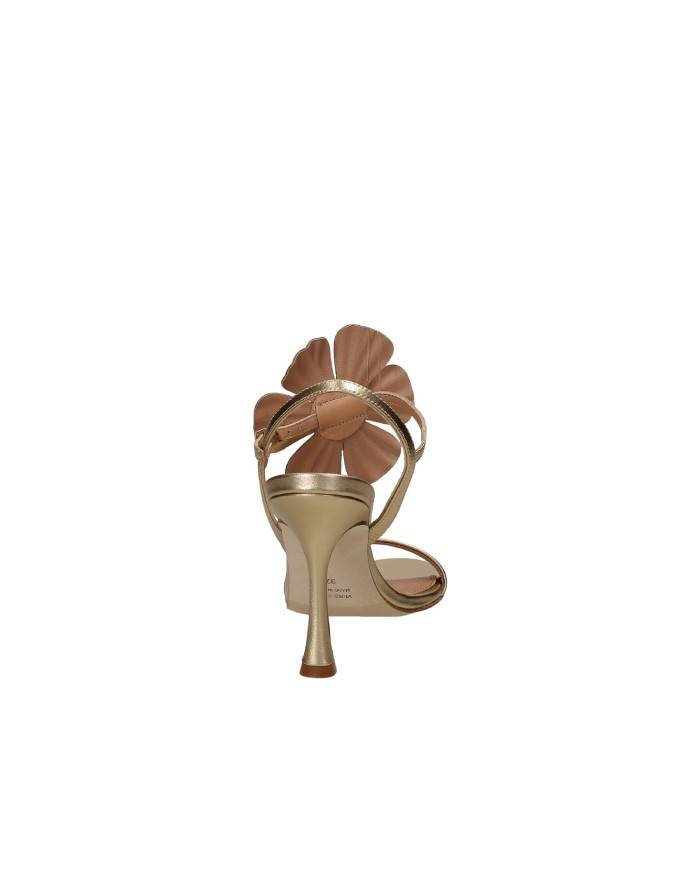 Chantal 2595 Sandalo a stiletto con fiore Bronzo
