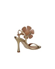 Chantal 2595 Sandalo a stiletto con fiore Bronzo
