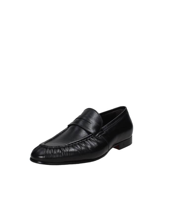 Morgillo 698 Mocassino classico in pelle Nero