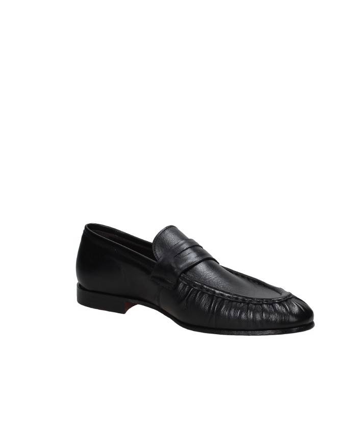 Morgillo 698 Mocassino classico in pelle Nero