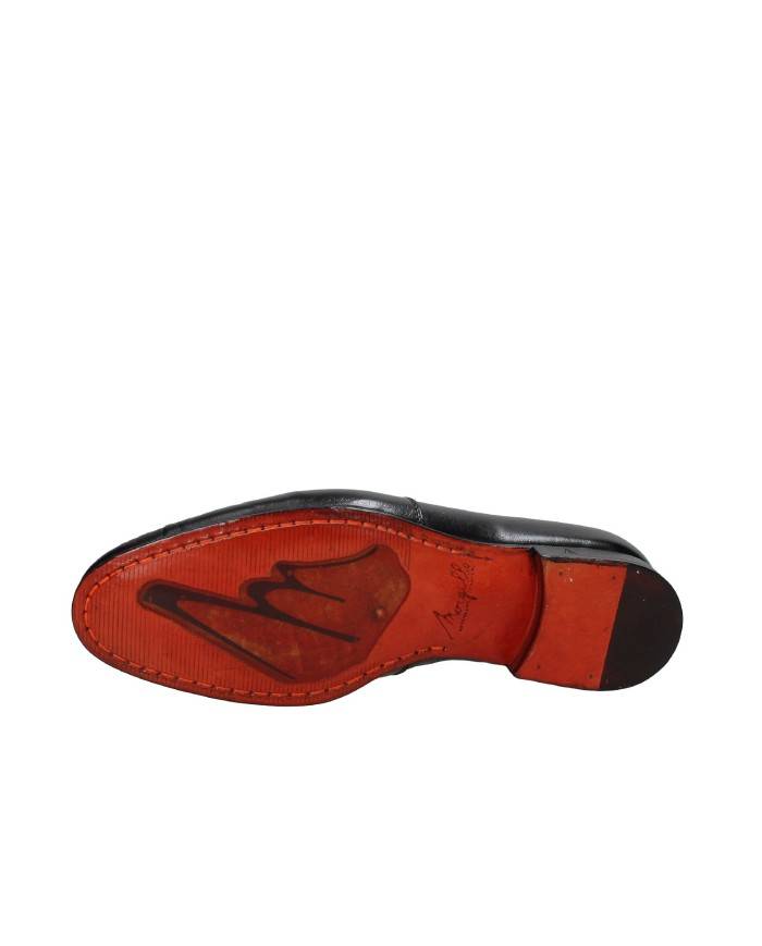 Morgillo 698 Mocassino classico in pelle Nero