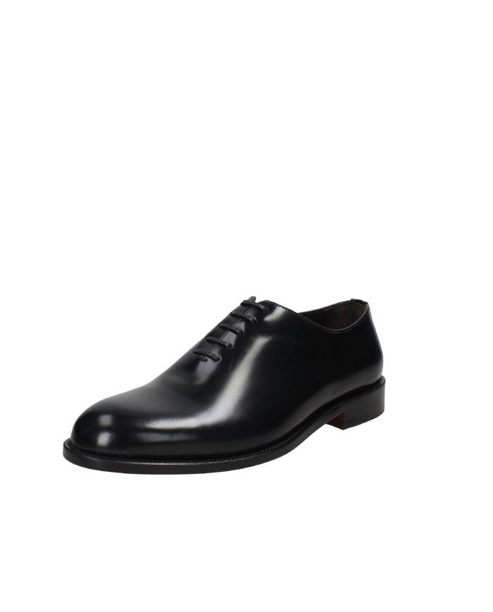 Morgillo 414 Oxford in pelle spazzolata Nero