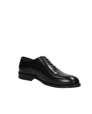 Morgillo 414 Oxford in pelle spazzolata Nero