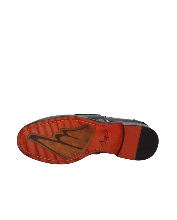 Morgillo 924 Mocassino college in pelle Nero