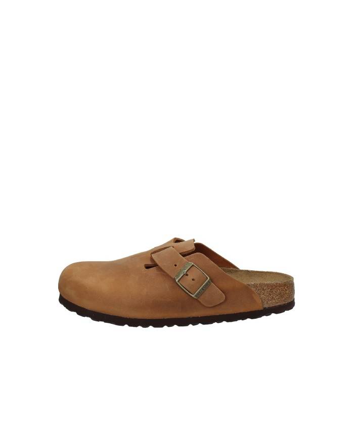 サンダル BIRKENSTOCK SS25 'Boston' sabots (1028310 COGNAC) Birkenstock Boston.1028310 Sabot in nabuk Cognac