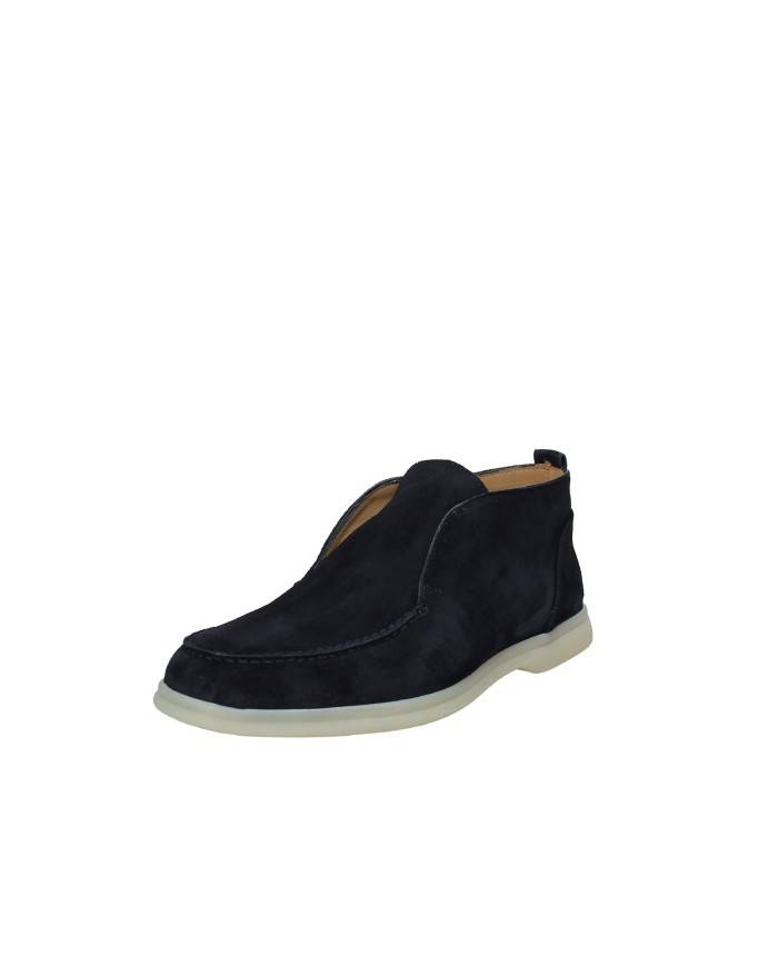 Rossano Bisconti 358-08 Mocassino alto in camoscio Blu Rossano Bisconti 358-08 Mocassino alto in camoscio Blu