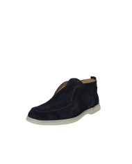Rossano Bisconti 358-08 Mocassino alto in camoscio Blu