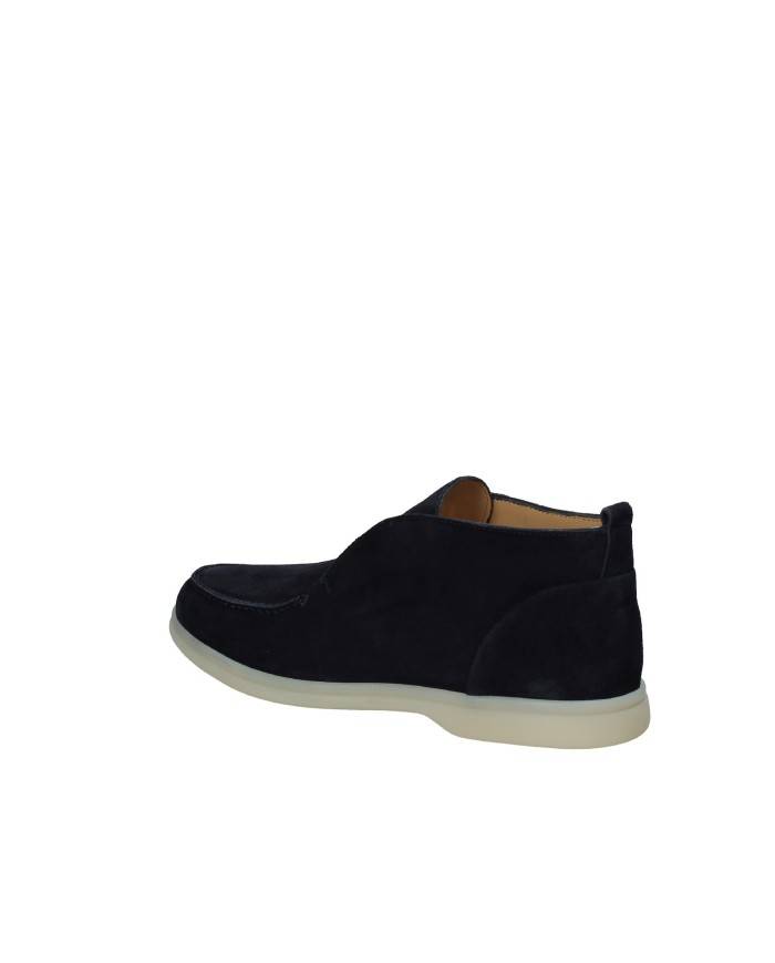 Rossano Bisconti 358-08 Mocassino alto in camoscio Blu