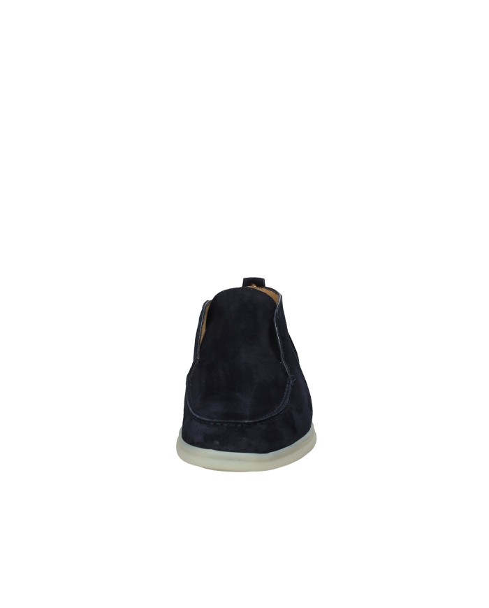 Rossano Bisconti 358-08 Mocassino alto in camoscio Blu