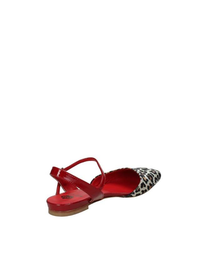 L'Arianna CH2027 Ballerina slingback velluto e vernice Leopardo L'Arianna CH2027 Ballerina slingback velluto e vernice Leopardo
