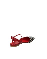 L'Arianna CH2027 Ballerina slingback velluto e vernice Leopardo L'Arianna CH2027 Ballerina slingback velluto e vernice Leopardo