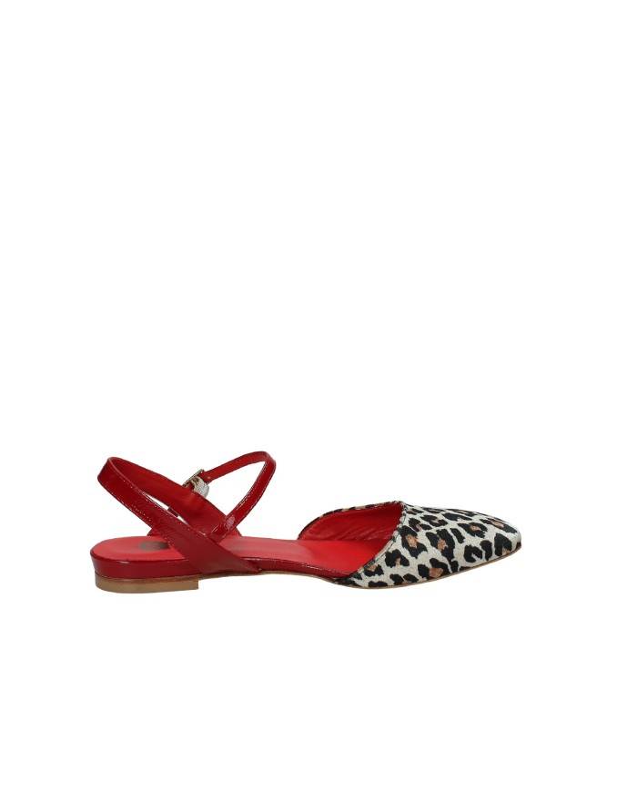 L'Arianna CH2027 Ballerina slingback velluto e vernice Leopardo L'Arianna CH2027 Ballerina slingback velluto e vernice Leopardo