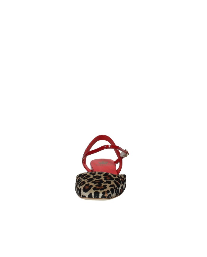 L'Arianna CH2027 Ballerina slingback velluto e vernice Leopardo L'Arianna CH2027 Ballerina slingback velluto e vernice Leopardo