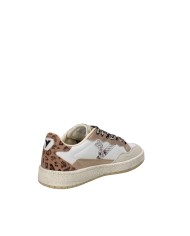 Victoria 8806109 Sneaker donna animalier e laminato Bianco e Platino