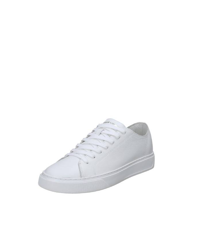 Crime London Raw Cut.17650 Sneaker taglio vivo in pelle vegan Bianco