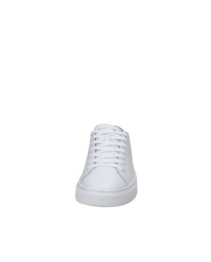 Crime London Raw Cut.17650 Sneaker taglio vivo in pelle vegan Bianco