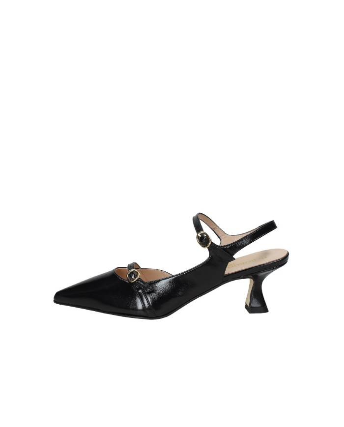 Il Borgo Firenze 1516 Slingback in vernice con dippio cinturino Nero Il Borgo Firenze 1516 Slingback in vernice con dippio cinturino Nero