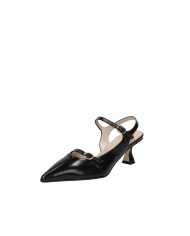 Il Borgo Firenze 1516 Slingback in vernice con dippio cinturino Nero