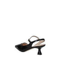 Il Borgo Firenze 1516 Slingback in vernice con dippio cinturino Nero