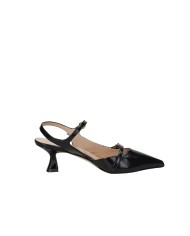 Il Borgo Firenze 1516 Slingback in vernice con dippio cinturino Nero