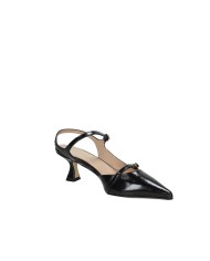 Il Borgo Firenze 1516 Slingback in vernice con dippio cinturino Nero